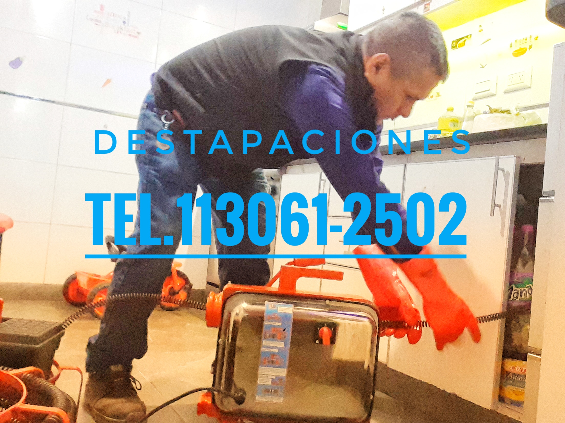 Destapaciones con máquina en Loma Hermosa Cloacales Pluviales Tel.11 3061-2502